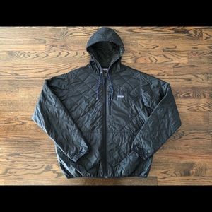 Patagonia Black Quilted Hoodie Jacket XL